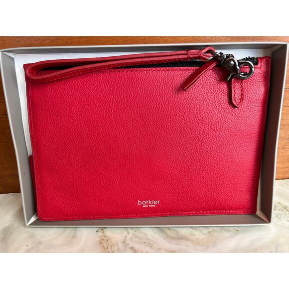 Botkier red envelope clutch wristlet and credit card case - Picture 4 of 4